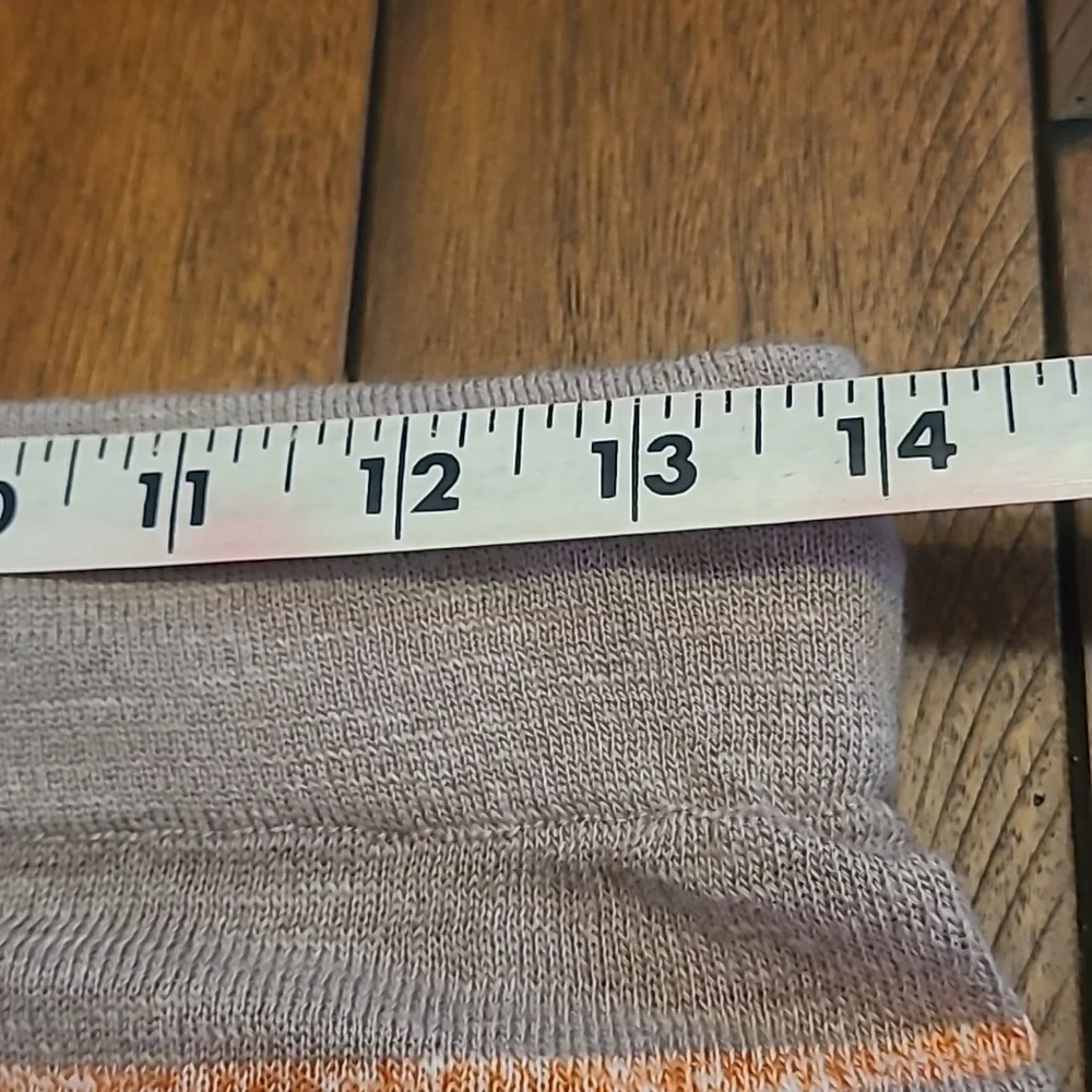 BY TOGETHER NWT SHORTS sz Medium Tan Orange Stripe - Picture 2 of 6